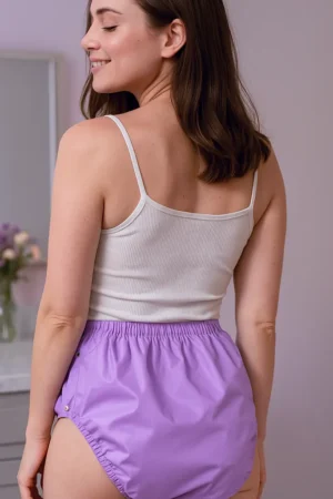 culotte PVC étanche mauve