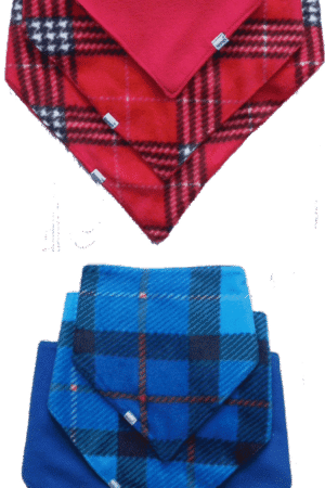 Bavoir bandana reversible